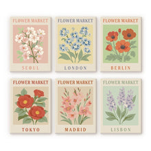 Load image into Gallery viewer, Mini Paint by numbers 15x20cm (6 pieces) - Flower Market 2 Figured'Art