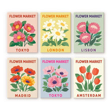 Load image into Gallery viewer, Mini Paint by numbers 15x20cm (6 pieces) - Flower Market 3 Figured'Art