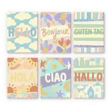 Load image into Gallery viewer, Mini Paint by numbers 15x20cm (6 pieces) - Hello World 1 Figured'Art