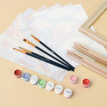 Load image into Gallery viewer, Mini Paint by numbers 15x20cm (6 pieces) - Hello World 1