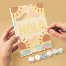 Load image into Gallery viewer, Mini Paint by numbers 15x20cm (6 pieces) - Hello World 1