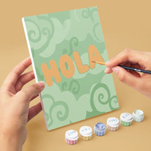 Load image into Gallery viewer, Mini Paint by numbers 15x20cm (6 pieces) - Hello Worl 2