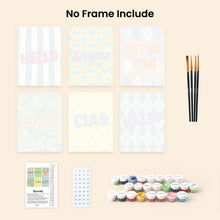 Load image into Gallery viewer, Mini Paint by numbers 15x20cm (6 pieces) - Hello Worl 2