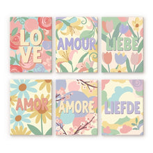 Load image into Gallery viewer, Mini Paint by numbers 15x20cm (6 pieces) - Floral Love 2 Figured'Art