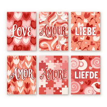 Load image into Gallery viewer, Mini Paint by numbers 15x20cm (6 pieces) - Sweet Hearts Figured'Art