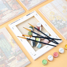 Load image into Gallery viewer, Mini Paint by numbers 15x20cm (6 pieces) - Blooming Doorways