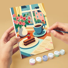 Load image into Gallery viewer, Mini Paint by numbers 15x20cm (6 pieces) - Café Delights
