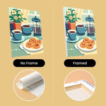 Load image into Gallery viewer, Mini Paint by numbers 15x20cm (6 pieces) - Café Delights