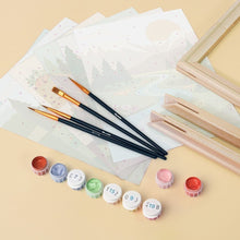 Load image into Gallery viewer, Mini Paint by numbers 15x20cm (6 pieces) - Nature Escape