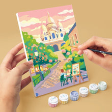 Load image into Gallery viewer, Mini Paint by numbers 15x20cm (6 pieces) - Parisian Dreams