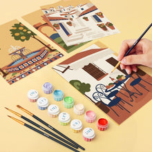 Load image into Gallery viewer, Mini Paint by numbers 15x20cm (6 pieces) - Andalusian Dreams