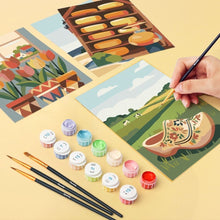 Load image into Gallery viewer, Mini Paint by numbers 15x20cm (6 pieces) - Holland in Bloom