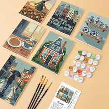 Load image into Gallery viewer, Mini Paint by numbers 15x20cm (6 pieces) - Dutch Traditions