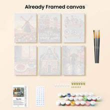 Load image into Gallery viewer, Mini Paint by numbers 15x20cm (6 pieces) - Dutch Traditions