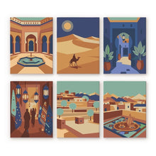 Load image into Gallery viewer, Mini Paint by numbers 15x20cm (6 pieces) - Arabian Nights Scenes Figured'Art