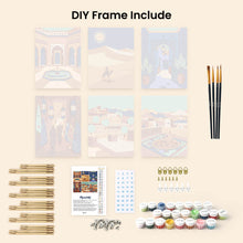 Load image into Gallery viewer, Mini Paint by numbers 15x20cm (6 pieces) - Arabian Nights Scenes