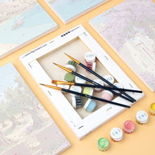 Load image into Gallery viewer, Mini Paint by numbers 15x20cm (6 pieces) - Santorini Dreams