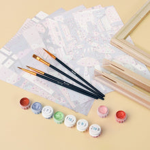Load image into Gallery viewer, Mini Paint by numbers 15x20cm (6 pieces) - Tokyo in Bloom