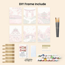 Load image into Gallery viewer, Mini Paint by numbers 15x20cm (6 pieces) - Spirit of Japan