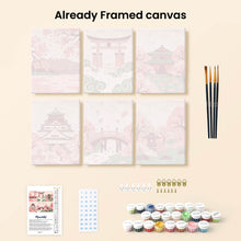 Load image into Gallery viewer, Mini Paint by numbers 15x20cm (6 pieces) - Spirit of Japan