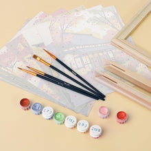 Load image into Gallery viewer, Mini Paint by numbers 15x20cm (6 pieces) - Serene Japan