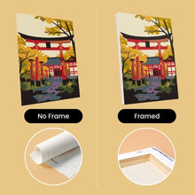 Load image into Gallery viewer, Mini Paint by numbers 15x20cm (6 pieces) - Serene Japan