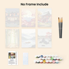 Load image into Gallery viewer, Mini Paint by numbers 15x20cm (6 pieces) - Zen Landscapes