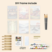 Load image into Gallery viewer, Mini Paint by numbers 15x20cm (6 pieces) - Zen Landscapes