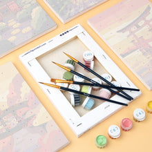 Load image into Gallery viewer, Mini Paint by numbers 15x20cm (6 pieces) - Sunset in Japan
