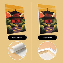 Load image into Gallery viewer, Mini Paint by numbers 15x20cm (6 pieces) - Sunset in Japan