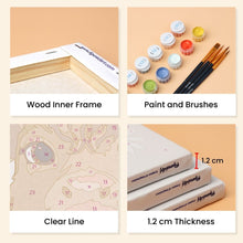 Load image into Gallery viewer, Mini Paint by numbers 15x20cm (6 pieces) - Little Moo Friends