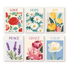 Load image into Gallery viewer, Mini Paint by numbers 15x20cm (6 pieces) - Blooming Emotions 1 Figured'Art