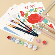 Load image into Gallery viewer, Mini Paint by numbers 15x20cm (6 pieces) - Blooming Emotions 1