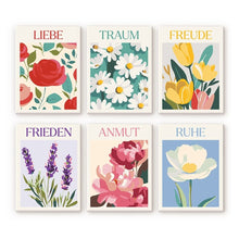 Load image into Gallery viewer, Mini Paint by numbers 15x20cm (6 pieces) - Blooming Emotions 2 Figured'Art