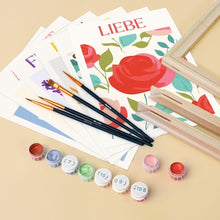 Load image into Gallery viewer, Mini Paint by numbers 15x20cm (6 pieces) - Blooming Emotions 2