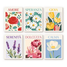 Load image into Gallery viewer, Mini Paint by numbers 15x20cm (6 pieces) - Blooming Emotions 4 Figured'Art