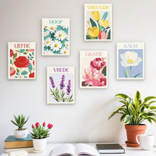 Load image into Gallery viewer, Mini Paint by numbers 15x20cm (6 pieces) - Blooming Emotions 5