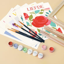 Load image into Gallery viewer, Mini Paint by numbers 15x20cm (6 pieces) - Blooming Emotions 5