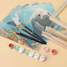 Load image into Gallery viewer, Mini Paint by numbers 15x20cm (6 pieces) - Ocean Treasures