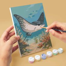 Load image into Gallery viewer, Mini Paint by numbers 15x20cm (6 pieces) - Ocean Treasures
