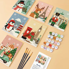 Load image into Gallery viewer, Mini Paint by numbers 15x20cm (6 pieces) - Holiday Destinations