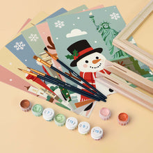Load image into Gallery viewer, Mini Paint by numbers 15x20cm (6 pieces) - Holiday Destinations
