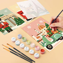 Load image into Gallery viewer, Mini Paint by numbers 15x20cm (6 pieces) - Holiday Destinations