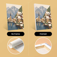 Load image into Gallery viewer, Mini Paint by numbers 15x20cm (6 pieces) - Winter Village Collection