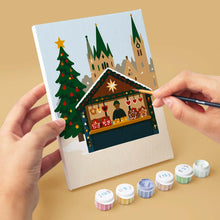 Load image into Gallery viewer, Mini Paint by numbers 15x20cm (6 pieces) - Christmas in Europe