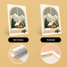 Load image into Gallery viewer, Mini Paint by numbers 15x20cm (6 pieces) - Christmas Window Views