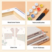 Load image into Gallery viewer, Mini Paint by numbers 15x20cm (6 pieces) - Christmas Window Views