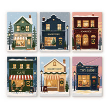 Load image into Gallery viewer, Mini Paint by numbers 15x20cm (6 pieces) - Festive Village Figured'Art
