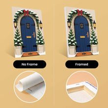 Load image into Gallery viewer, Mini Paint by numbers 15x20cm (6 pieces) - Christmas Front Doors