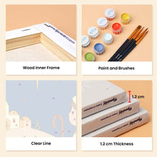 Load image into Gallery viewer, Mini Paint by numbers 15x20cm (6 pieces) - The Nativity Story